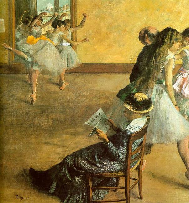 Edgar Degas Ballet Class Norge oil painting art